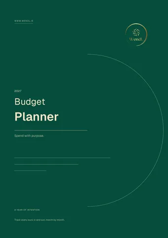 Cover of the Budget Planner 2027